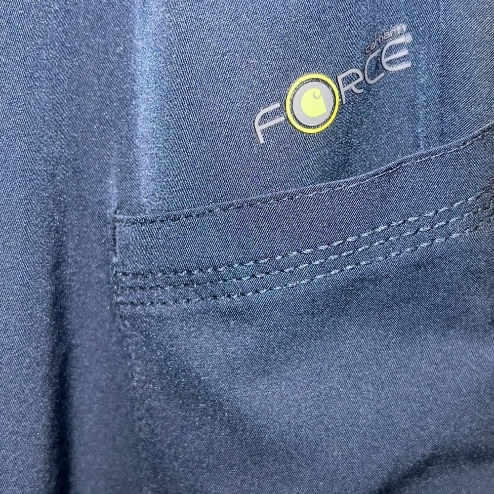 Carhartt Unisex Blue Joggers with Yellow Accents